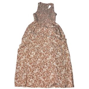 Matilda Jane Women's Small Dress Floral Just Imagine Lauren Smocked Midi Rayon